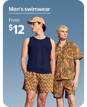 From $12 - Men's swimwear