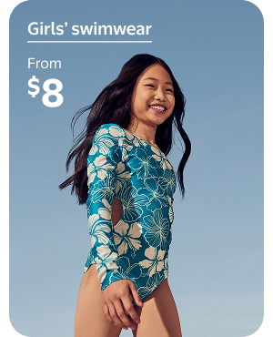 From $8 - Girls' swimwear