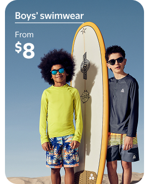 From $8 - Boys' swimwear
