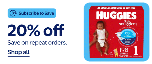 Subscribe to Save - 10% off - 15% off - 20% off - Save on repeat orders