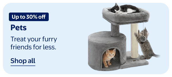 Up to 30% off - Pets - Treat your furry friends for less.