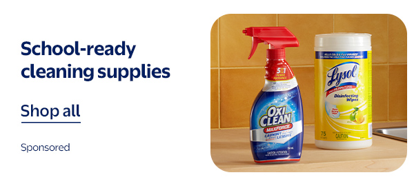 School-ready cleaning supplies
