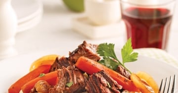 Rôti de Palette de Boeuf, Sauce Vinaigre Balsamique et Érable