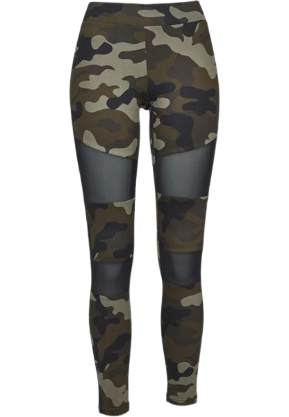 Urban Classics női Tech Mesh leggings, woodcamo