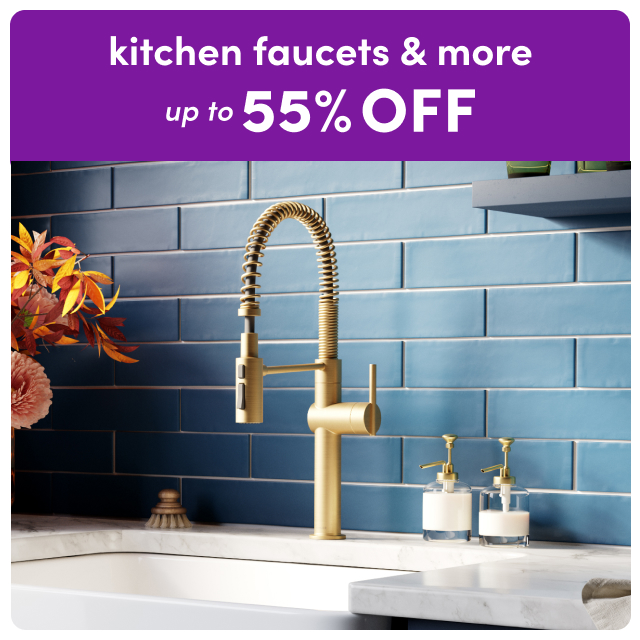 deals on kitchen faucets & more