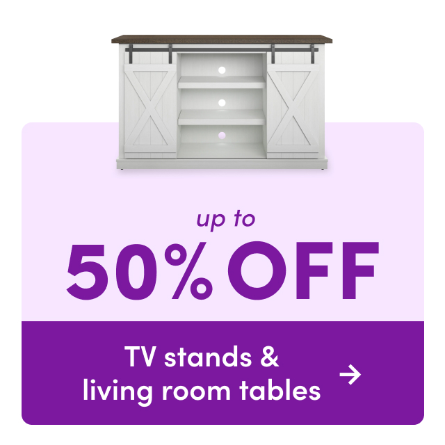 deals on TV stands & living room tables