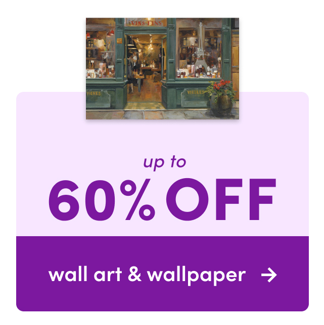 wall art & wallpaper clearance.