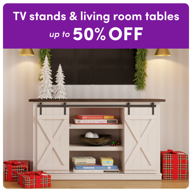 TV stand & living room table clearance.