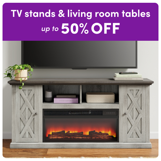 TV stand & living room table sale.