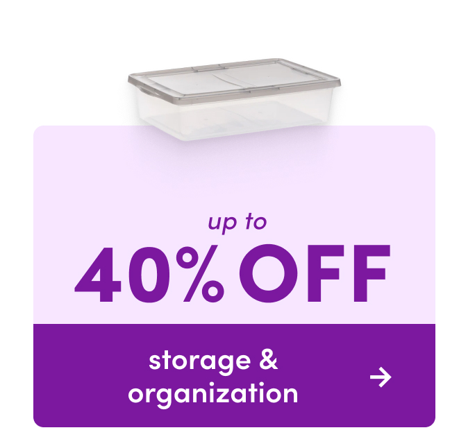 storage & organization sale.