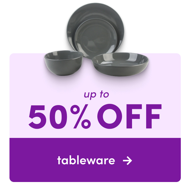 tableware clearance.