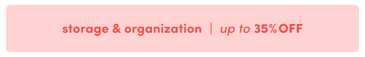 storage & organization clearout.