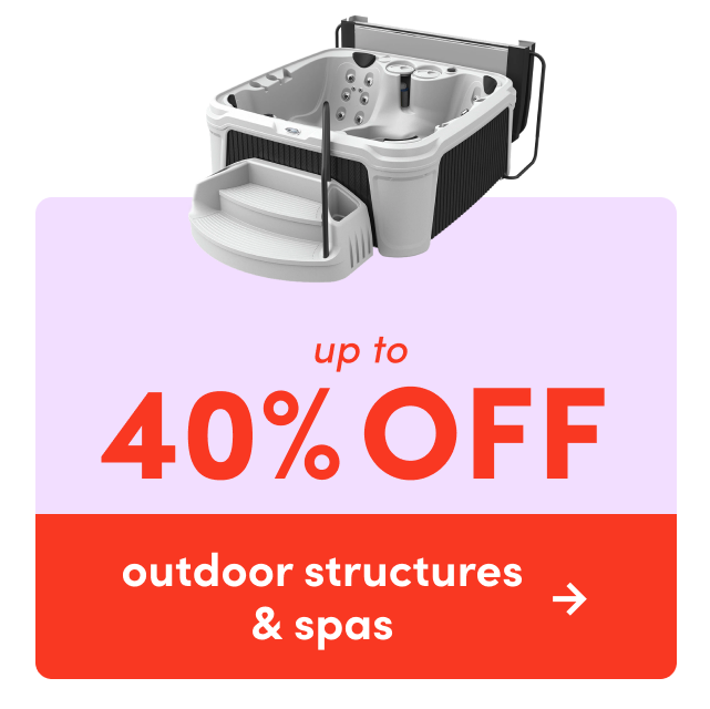 outdoor structure & spa sale