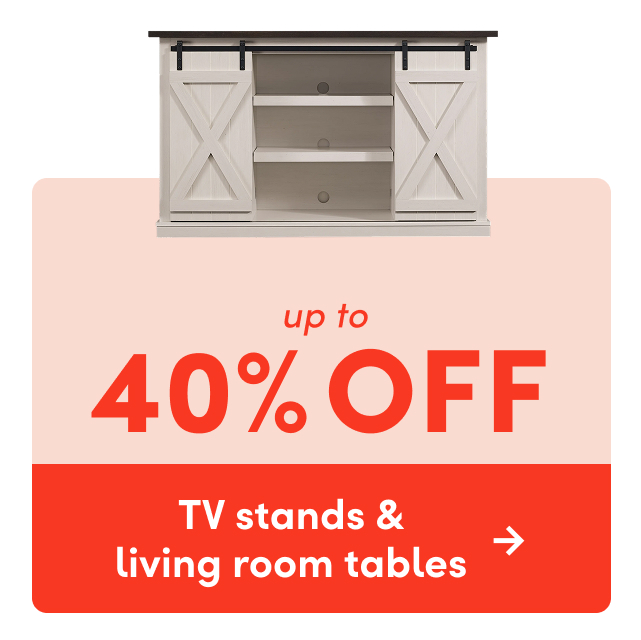 TV stand & living room table sale