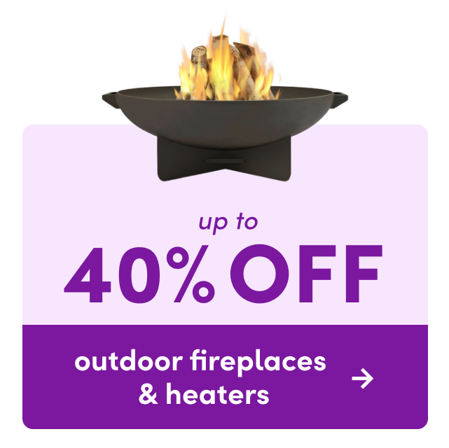 outdoor fireplace & heater clearout.