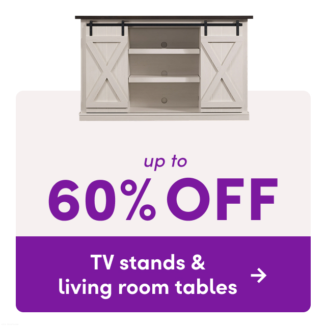 TV stand & living room table deals