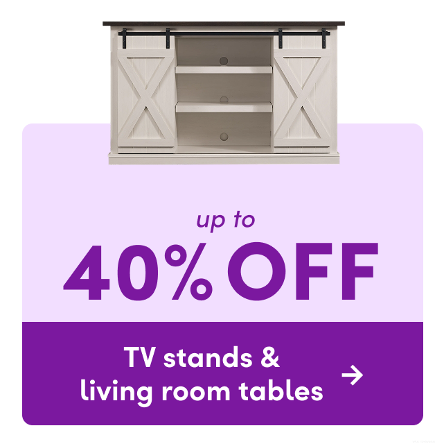 TV stand & living room table clearance