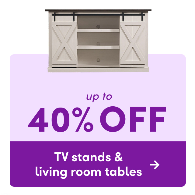 TV stand & living room table sale