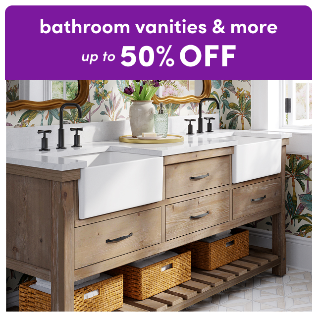 deals on bathroom vanities & more