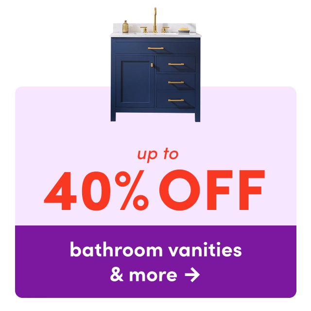 bathroom vanities & more on clearance