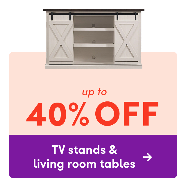 TV stand & living room table clearance
