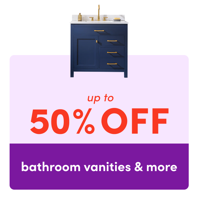 bathroom vanities & more on sale