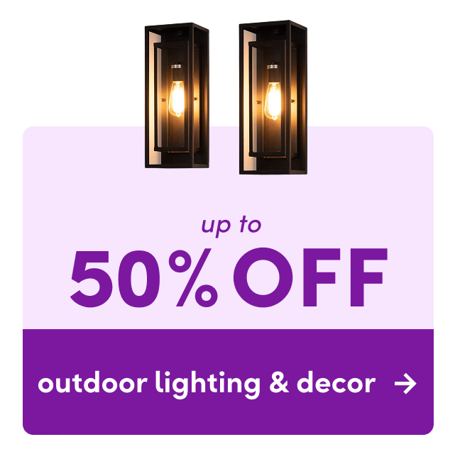 outdoor lighting & decor clearout