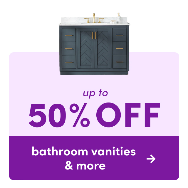 bathroom vanities & more on clearance
