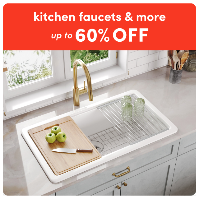kitchen faucets & more on deals