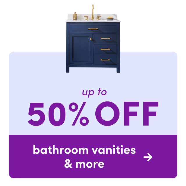 bathroom vanities & more on clearance