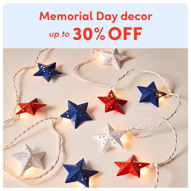 Memorial Day decor clearance
