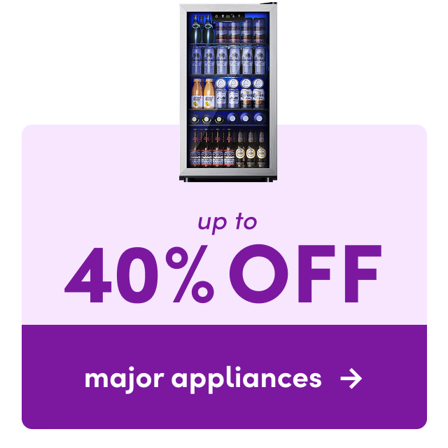 major appliances clearance