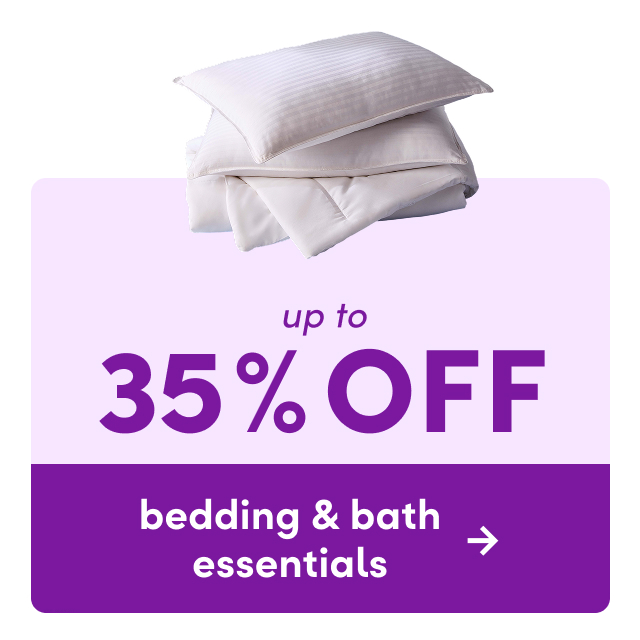 deals on bedding & bath essentials