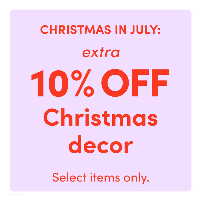 extra 10% OFF Christmas decor