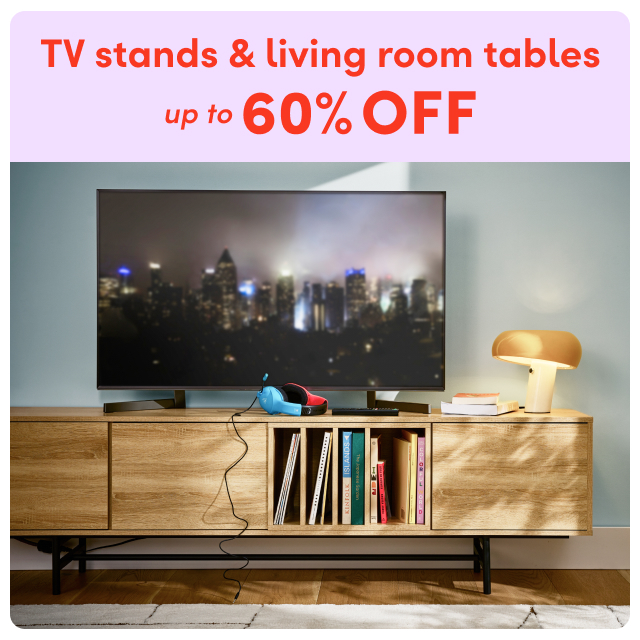 TV stand & living room table sale