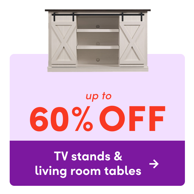 TV stand & living room table sale