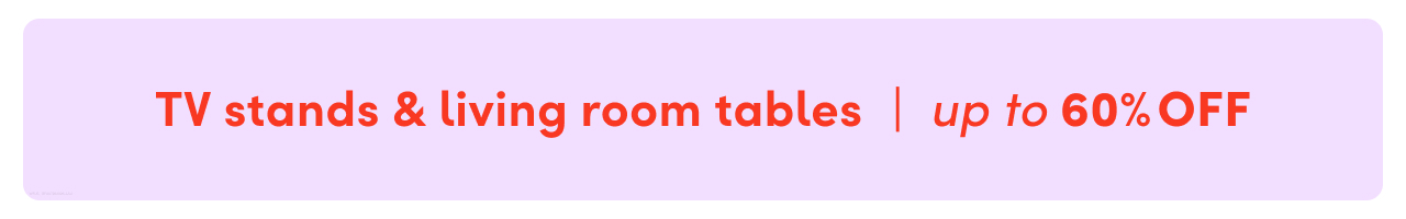 TV stand & living room table sale