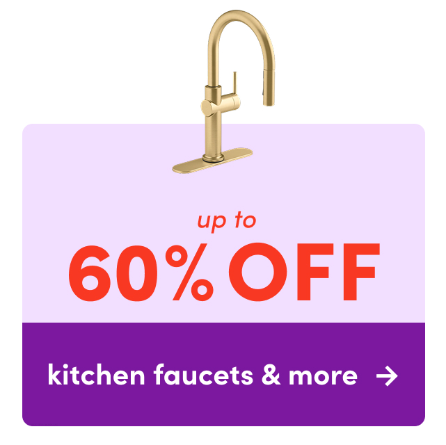 kitchen faucets & more on sale