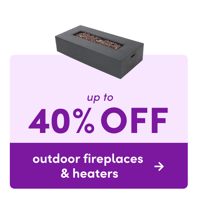 outdoor fireplaces & heaters clearance