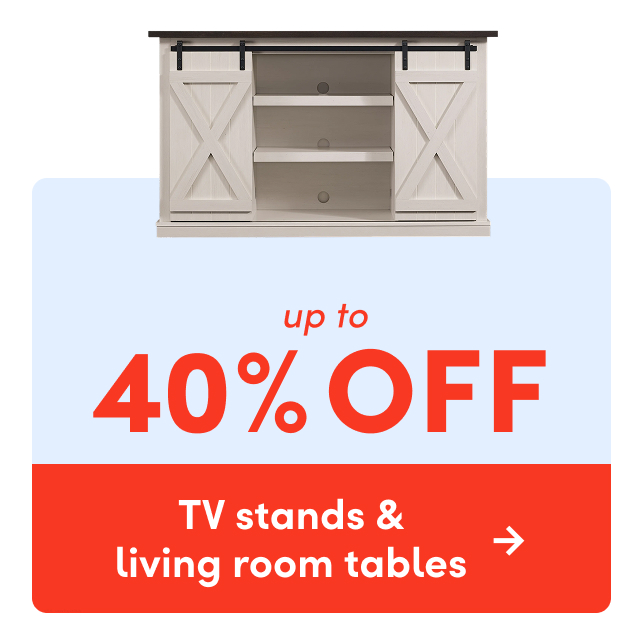TV stand & living room table clearance