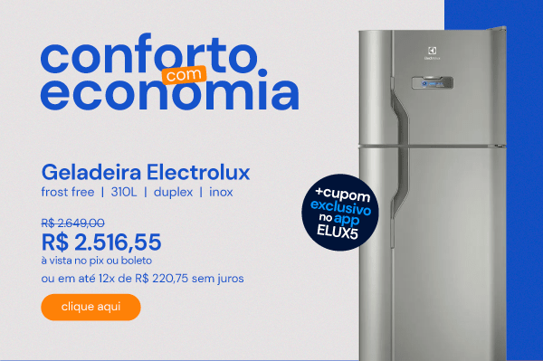 Geladeira Electrolux Frost Free 310L Duplex Inox TF39S