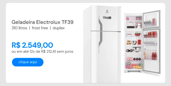 Geladeira Electrolux Frost Free 310L Duplex Branca TF39