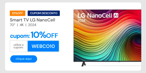 Smart TV LG NanoCell NANO80 4K de 70" 70NANO80