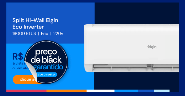 Ar Condicionado Split Hi-Wall Elgin Eco Inverter Ii 18.000 BTUS Frio R-32 Branco 220V HJFC18C2WCCC