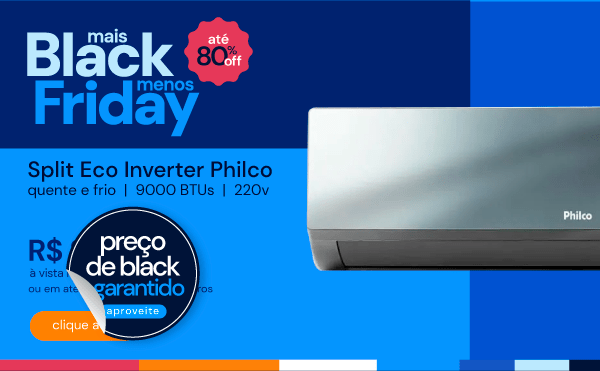 Ar-condicionado Eco Inverter Quente e frio Philco 9000 BTUs 220V PAC9QA