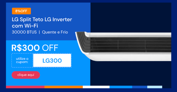 Ar Condicionado LG Split Teto LG Inverter com Wi-Fi 30000 BTUs 220V Quente e Frio AVUW36GM1P1.AWGZBR1