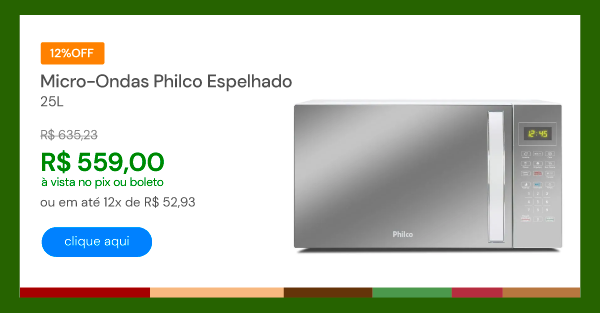 Micro-Ondas Philco Espelhado 25L PMO28E