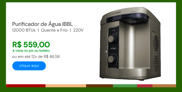 Purificador de Água Ibbl E-Due Prata Bivolt 79073001