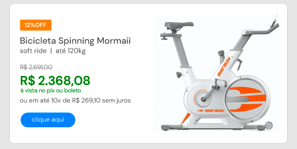 Bicicleta Spinning Mormaii Soft Ride