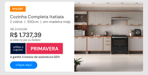 Cozinha Completa Itatiaia 2 Vidros 350cm Em Madeira Mdp Cinamomo Fendi Itafriz